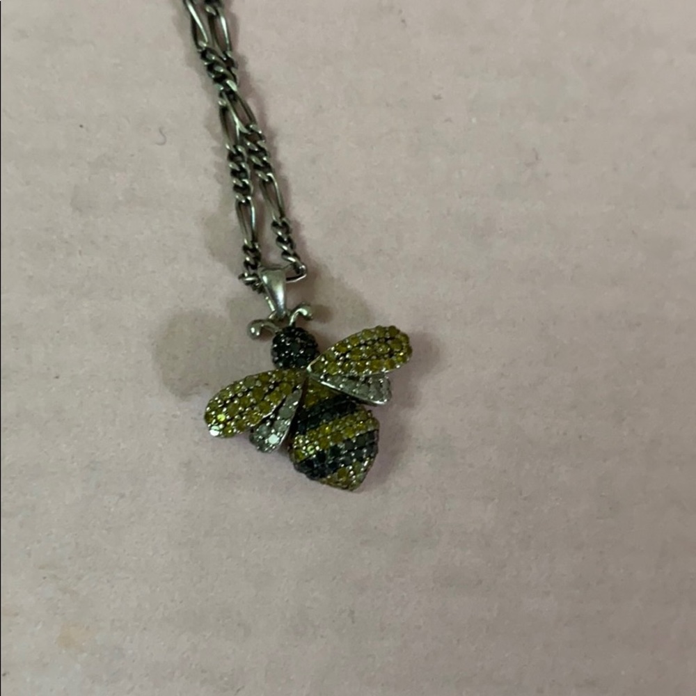 Diamond bee charm